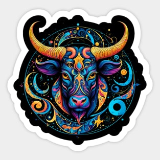 Taurus: Patience of a Saint, Temper of a Bull Sticker